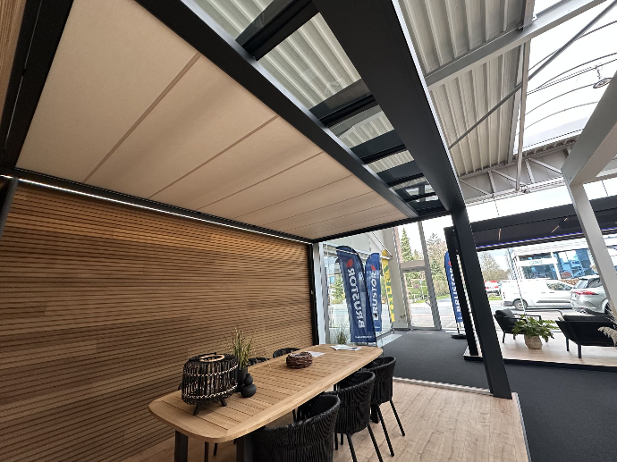 verandazonwering onderbouw glasdak Brustor B800