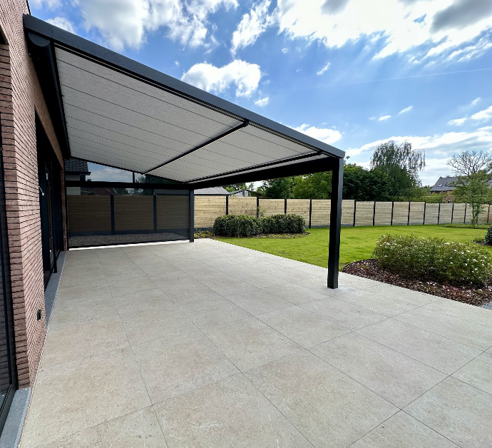 B128 pergola overkapping Brustor doekdak 