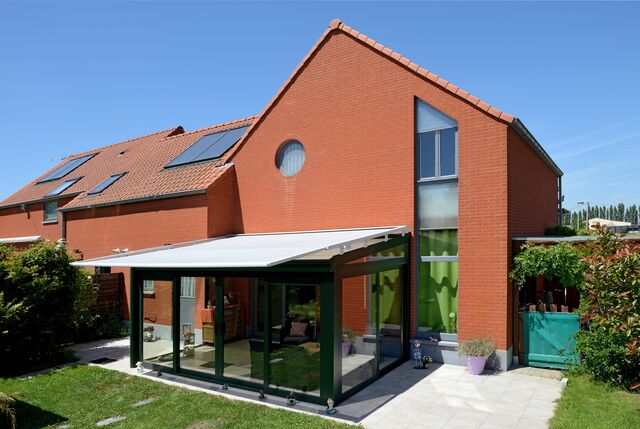 B126 verandazonwering extensie soltis acryldoek schaduw hitte